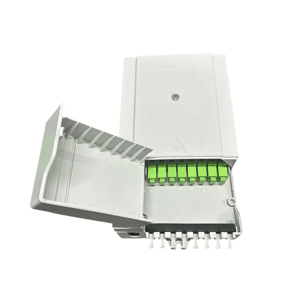 Настенный оптический бокс 8-SC/APC-8-8-8 (пластик)